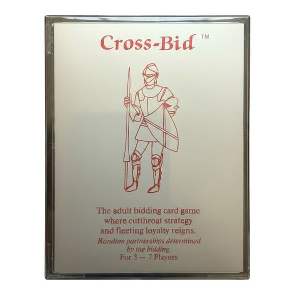 Cross-Bid (1986) – Derby Town Games – Rare Vintage Card Game - Picture 10 of 10